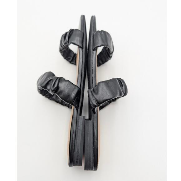 Unisa Unseista Scrunchie Double Strap Slide Sandal Women's Black Size US8 EU38.5 - Picture 6 of 12